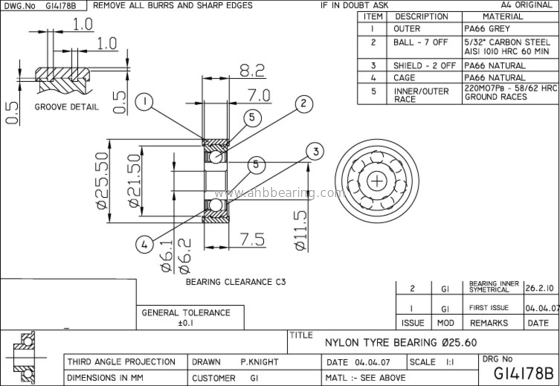 Non Standard Ball Bearing According to Customer requirment,China Special size Ball Bearing